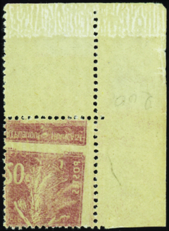 N°139f impression recto-verso à cheval neuf ** TB