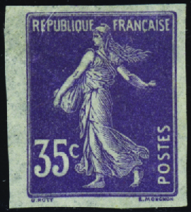 N°142 essai sur papier pelure nsg TB