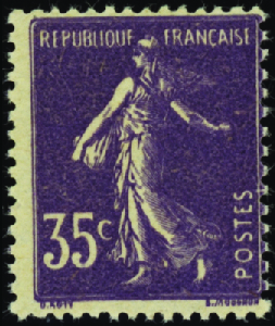 N°142 impression double neuf * TB