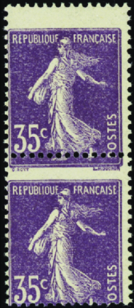 N°142 paire piquage à cheval neuf ** TB