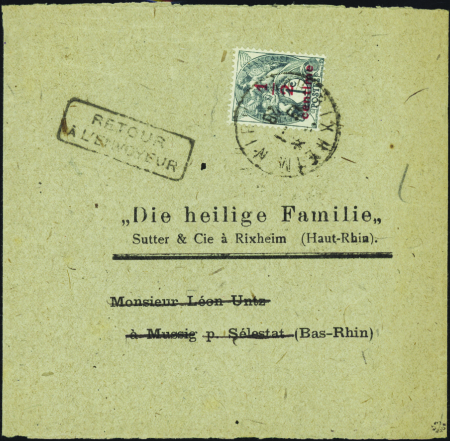 N°157 1/2c sur 1c Blanc tyoe 2 seul sur bande jour