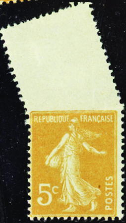 N°158 Variété de piquage par pliage neuf ** TB