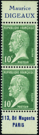 N°170 paire de carnet avec pub Maurice Digeaux neu