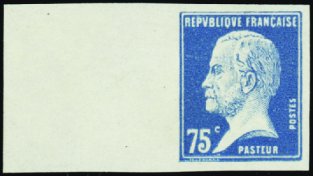 N°177a 75c Pasteur non dentelé bdf nsg TB