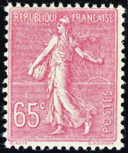 N°224 Surcharge à sec (non encré) neuf ** TB