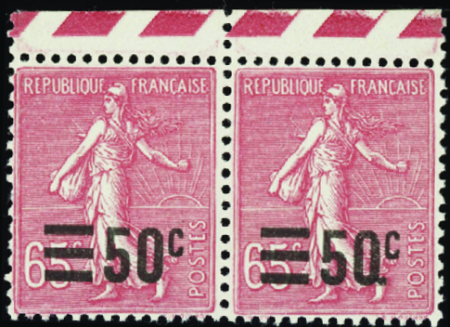 N°224 point après "0" tenant à normal neuf ** TB