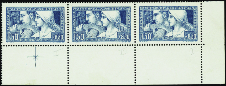 N°252 les 3 types se tenant cdf (1ex*) neuf ** TB