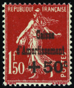 N°277a "Caisse" déplacé neuf ** TB