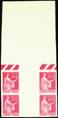 N°283 faux de Samoreau non dentelé bloc de 4 hdf n