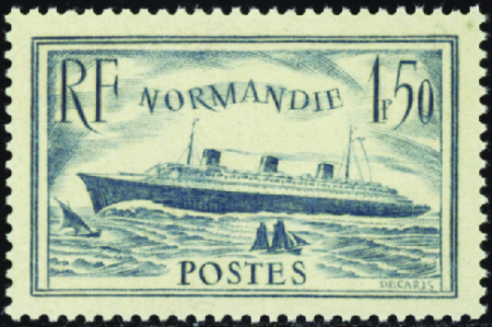 N°300b 1f50 Normandie turquoise neuf ** TB