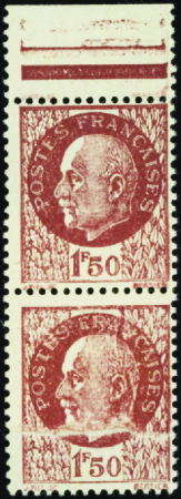 N°517 paire impression sur raccord neuf ** TB