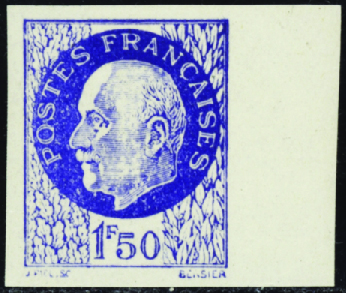 N°552c Non dentelé sans surcharge bdf neuf ** TB