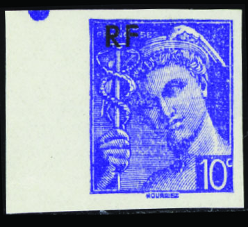 N°657 10c Mercure non dentelé neuf ** TB