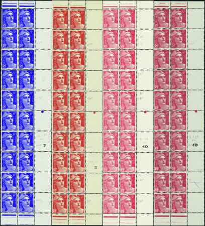 N°720a/b + 721a/b + 721Aa/b/c mêches reliées et cr