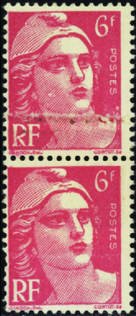 N°721A Impression sur raccord tenant à normal neuf