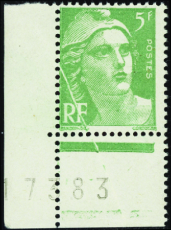 N°809 Pli accordéon cdf neuf ** TB