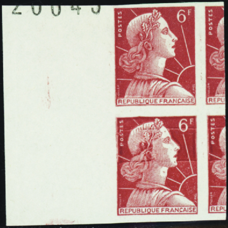 N°1009Aa ND variété d'impression (fond ligné) tenant à