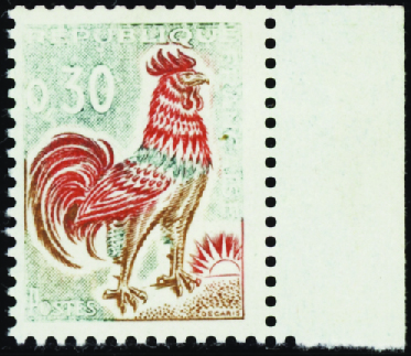 N°1331A couleur verte quasiment absente neuf ** TB