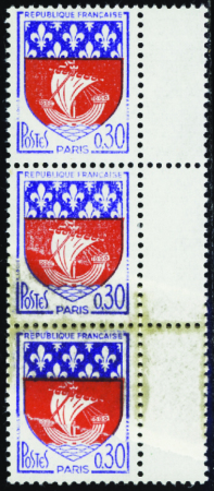 N°1354B bande de 3 impression sur raccord neuf **