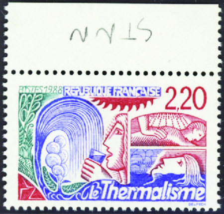 N°2556a 2f20 thermalisme rouge bdf neuf ** TB