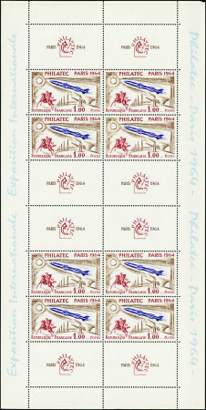 N°6 Philatec couleur du fond rose neuf ** TB