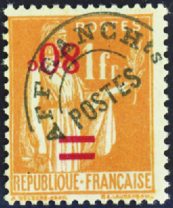 N°74a surcharge renversée nsg TB