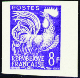 N°109 8f violet sans surcharge neuf ** TB