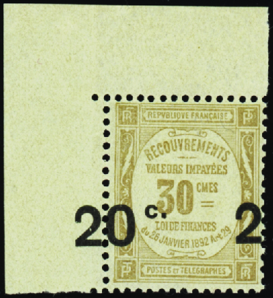 N°49 Surcharge à cheval cdf neuf ** TB