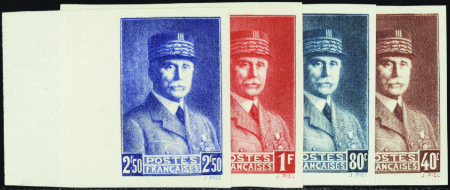 N°470/473 Maréchal Pétain 4 valeurs bdf neuf ** TB