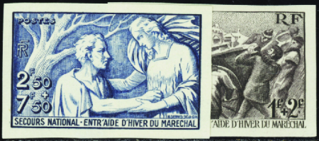 N°497/498 Secours national 2 valeurs neuf ** TB