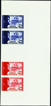 N°565/566  bande Légion tricolore neuf ** TB