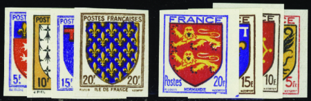 N°572/575 + 602/605 armoiries 8 valeurs neuf ** TB