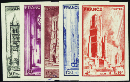 N°663/667 Cathédrales 5 valeurs neuf ** TB