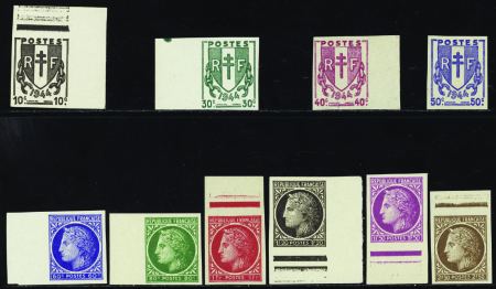 N°670/681 Chaines et Cérès 10 valeurs neuf ** TB