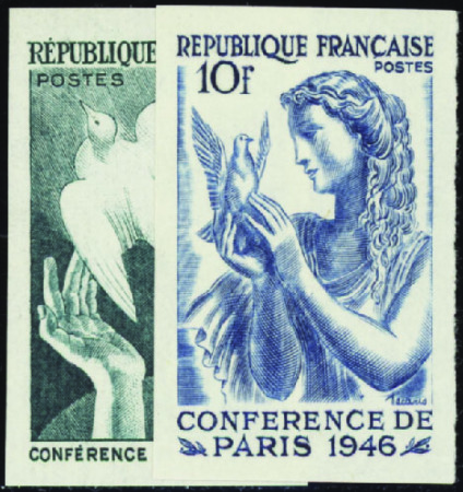 N°761/762 conférence de la Paix à Paris 2 valeurs 