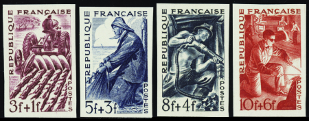 N°823/826 série des métiers 4 valeurs neuf ** TB