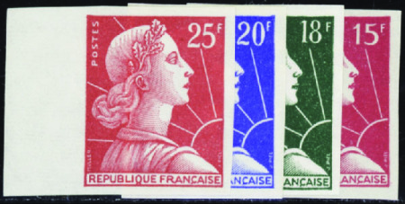 N°1011/1011C Marianne de Muller 4 valeurs neuf ** 