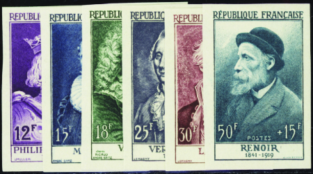 N°1027/1032 Célébrités 6 valeurs neuf ** TB