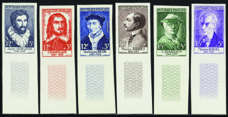 N°1066/1071 Célébrités 6 valeurs bdf neuf ** TB