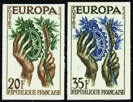 N°1122/1123 Europa 1957  2 valeurs neuf ** TB