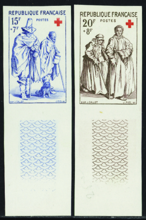 N°1140/1141 Croix-rouge 1957  2 valeurs bdf neuf *