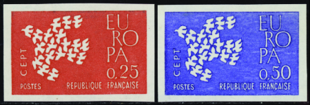 N°1309/1310 Europa 1961  2 valeurs neuf ** TB