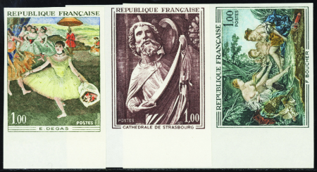 N°1652/1654 Oeuvres d'art 3 valeurs bdf neuf ** TB