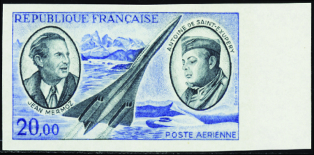 POSTE AERIENNE N°44 20,00 Mermoz et St Exupéry bdf
