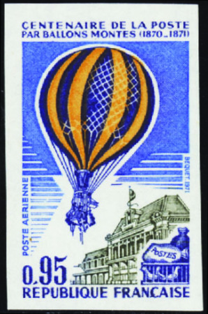 POSTE AERIENNE N°45 poste par ballon neuf ** TB