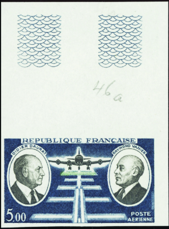 POSTE AERIENNE N°46 5f D Daurat et R Vanier bdf ne
