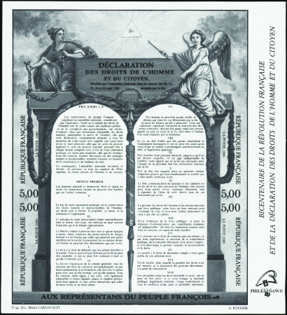 BLOCS-FEUILLETS N°11b révolution en noir neuf ** T