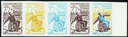 N°1649 Jeux mondiaux handicapés physiques bande de