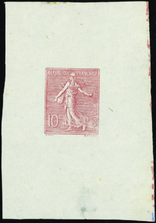 N°129 Epreuve sur feuillet papier chine