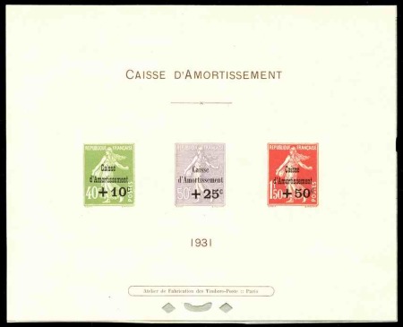 N°275/277 5ème série caisse d'amortissement épr co